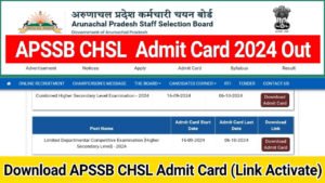 APSSB CHSL Admit Card 2024 Released at apssb.nic.in, Direct Link to Download APSSB CHSL Admit Card, Check Exam Date