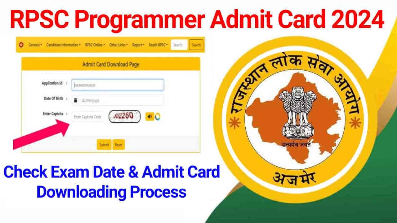 RPSC Programmer Admit Card 2024, Check Exam District & Hall Ticket Downloading Process @rpsc.rajasthan.gov.in