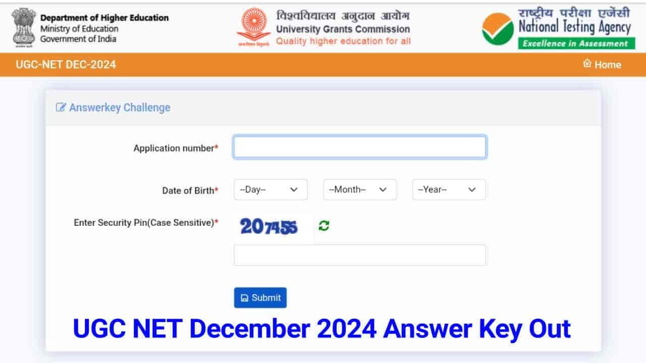 UGC NET Answer Key 2024 Out for December Exam @ugcnet.nta.ac.in