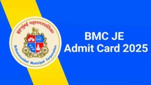 BMC JE Admit Card 2025 Out, Hall Ticket Download Link