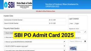 SBI PO Admit Card 2025 Out, Download Prelims Call Letter at sbi.co.in