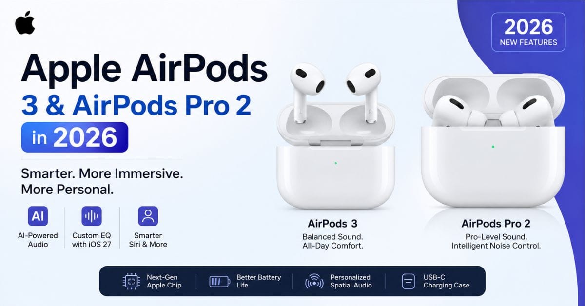 Apple AirPods 3 & AirPods Pro 2 in 2026