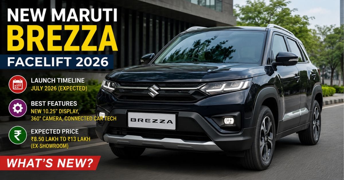 New Maruti Brezza Facelift 2026