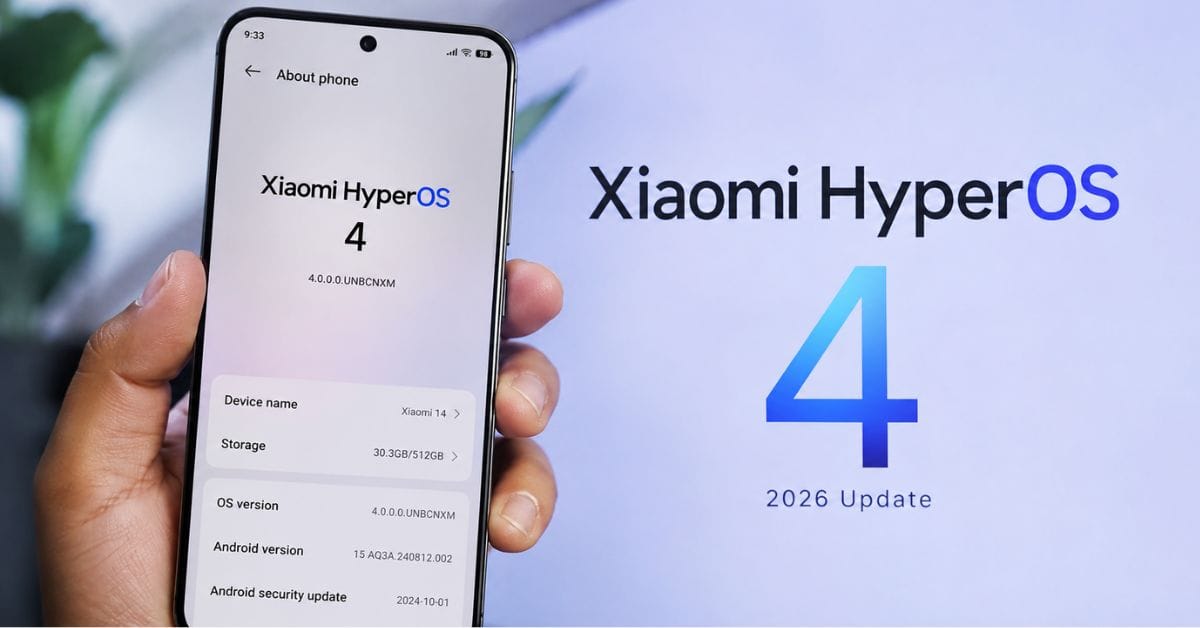 Xiaomi HyperOS 4 Update Features 2026